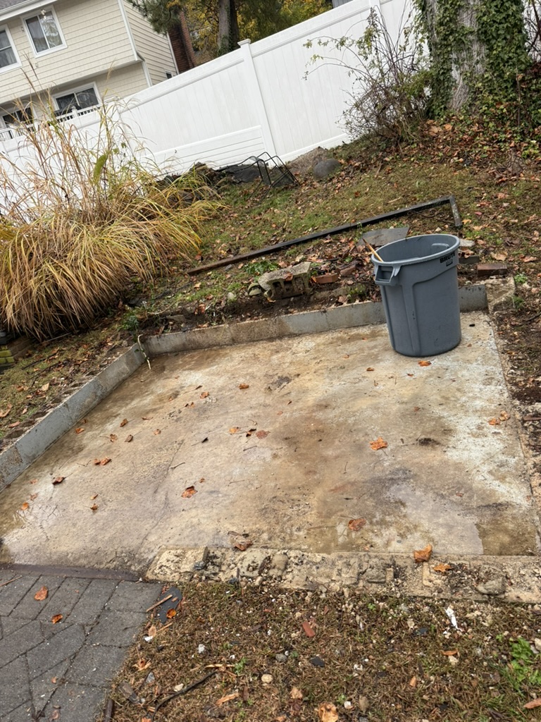 Yard after shed removal